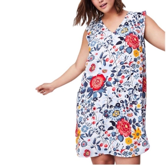 LOFT Flowerbed Flutter Swing Dress Women’s Size Medium - Picture 7 of 7